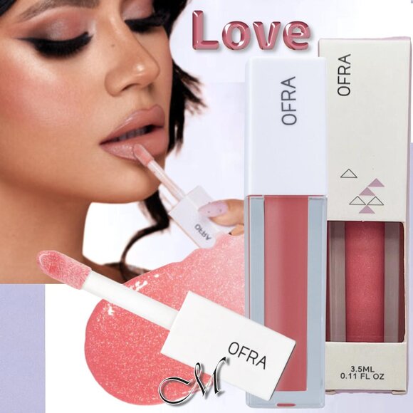 Set of 2 OFRA Hydrating Lip Gloss*~LOVE (Sheer Shimmer Pink Coral) 3.5ml NIB - Picture 1 of 14